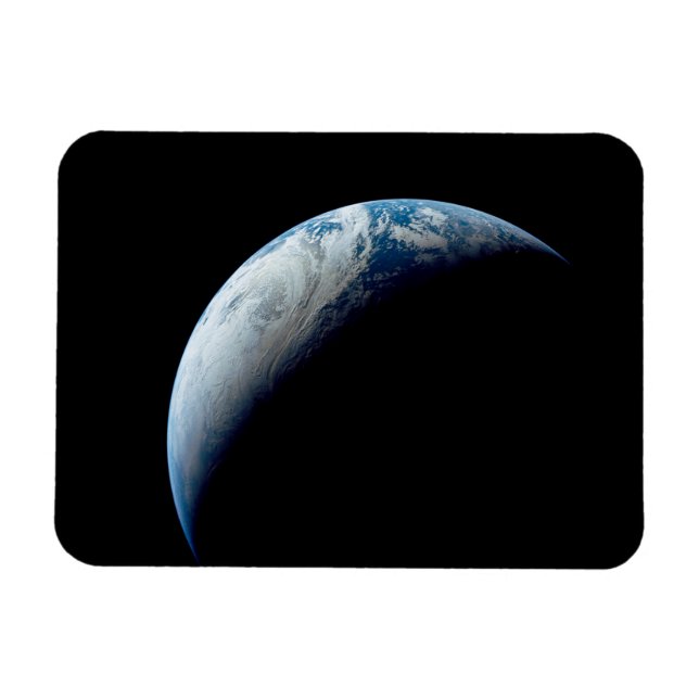 Crescent Earth Taken From The Apollo 4 Mission. Magnet (Horizontal)