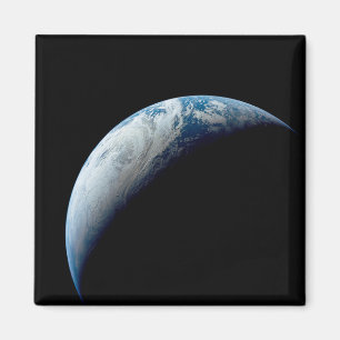 Crescent Earth Taken From The Apollo 4 Mission. Magnet