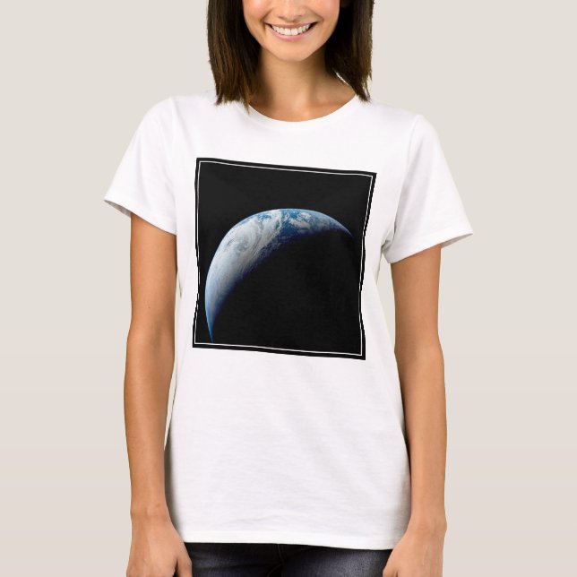 Crescent Earth Taken From The Apollo 4 Mission. T-Shirt (Front)