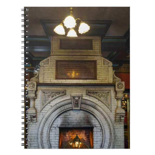 Crescent Hotel Fireplace Notebook (Front)