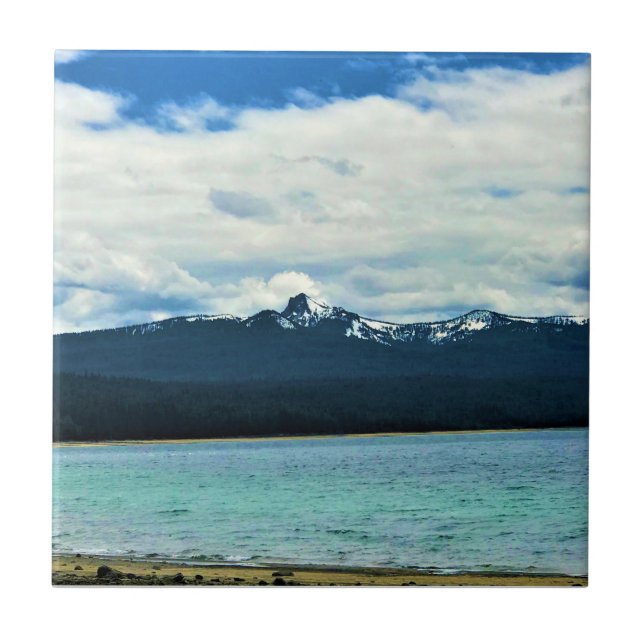 Crescent Lake, Oregon Ceramic Tile (Front)