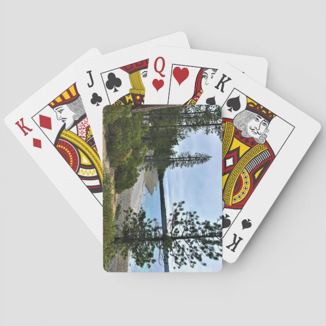 Crescent Lake, Oregon Playing Cards (Back)