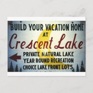 Crescent Lake, PA Postcard