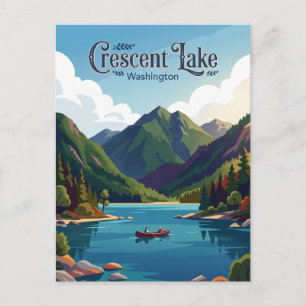Crescent Lake USA Postcard