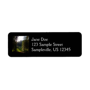 Crescent Meadow Morning at Sequoia National Park Return Address Label