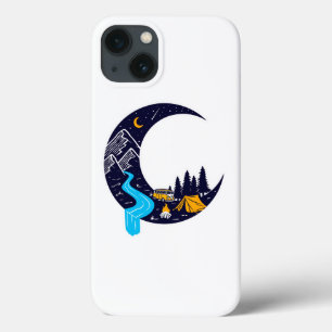 Crescent Moon Adventure Camping iPhone 13 Case