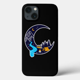 Crescent Moon Adventure Camping iPhone 13 Case