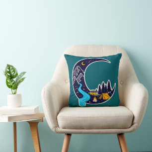Crescent Moon Adventure Camping Cushion
