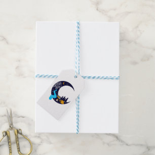 Crescent Moon Adventure Camping Gift Tags