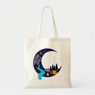 Crescent Moon Adventure Camping Tote Bag
