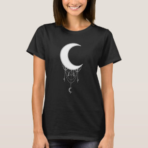 Crescent Moon Aesthetic Goth Soft Grunge Gothic Wi T-Shirt
