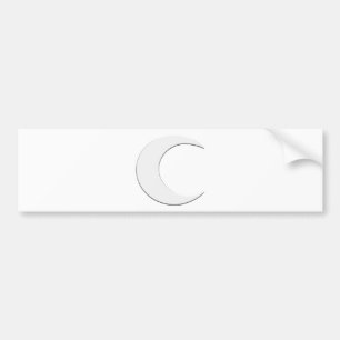 Crescent Moon Bumper Sticker