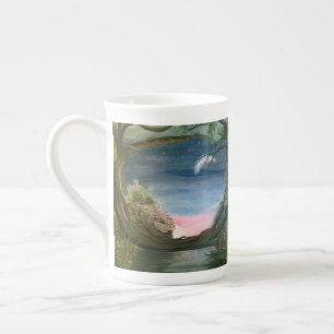 Crescent Moon, by Gary Poling Bone China Mug