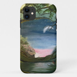 Crescent Moon, by Gary Poling iPhone 11 Case