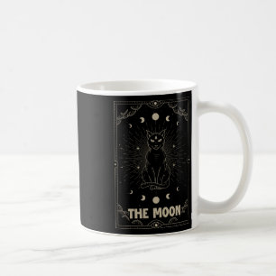 Crescent Moon Cat Tarot Card Graphic For Tarot Cat Coffee Mug