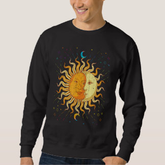 Crescent Moon Celestial Body Sun Astronomy Boho As Sweatshirt
