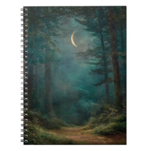 Crescent Moon Enchanted Forest Notebook