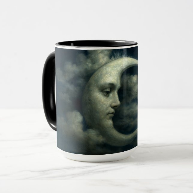 Crescent Moon Face Mug (Front Left)