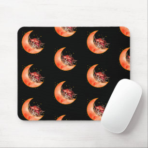 Crescent Moon Mushroom Cottagecore Fungi Mycology Mouse Pad