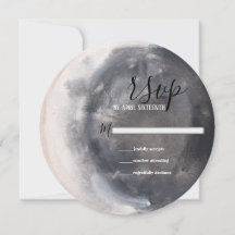 Crescent Moon Mystic Boho Wiccan Handfasting RSVP