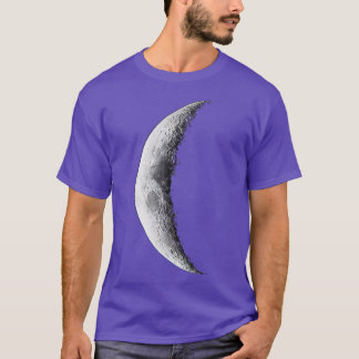 Crescent Moon Outer Space Galaxy Astronomy T-Shirt