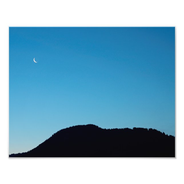 Crescent moon photo print (Front)