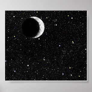 Crescent Moon Poster