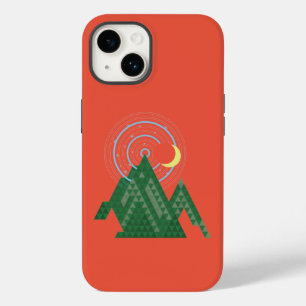  crescent moon sky in the mountain Case-Mate iPhon Case-Mate iPhone 14 Case