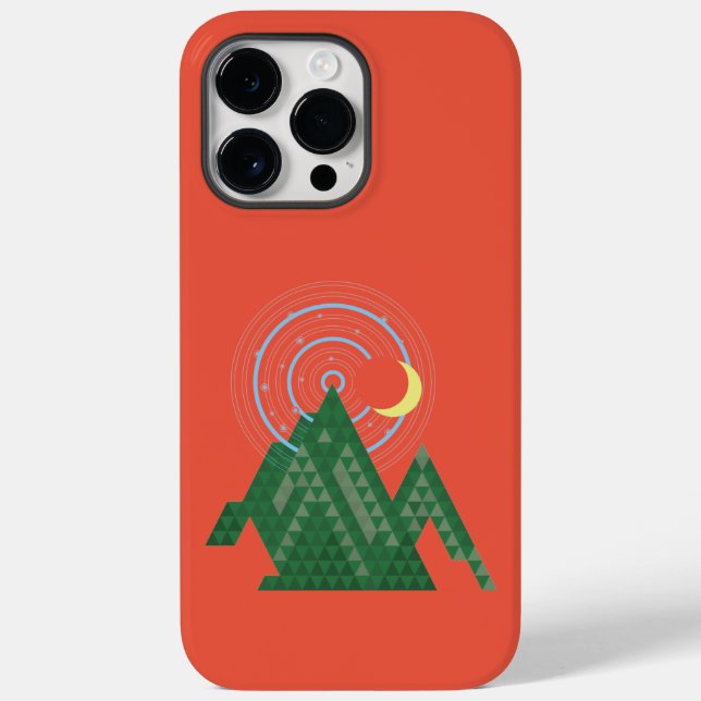  crescent moon sky in the mountain Case-Mate iPhon iPhone Case (Back)