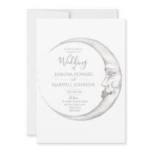 Crescent Moon Wedding Invitation