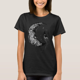 Crescent Moon Witch Aesthetic Astrology Gothic T-Shirt