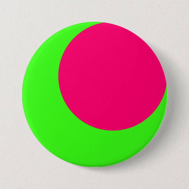 Crescent Neon Duo Custom Button (Front)