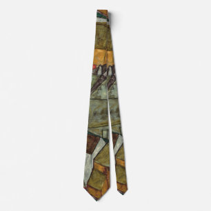 Crescent of Houses II, Island Town by Egon Schiele Tie