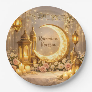 Crescent Of Light And Peace – Crescent Moon Spirit Paper Plate
