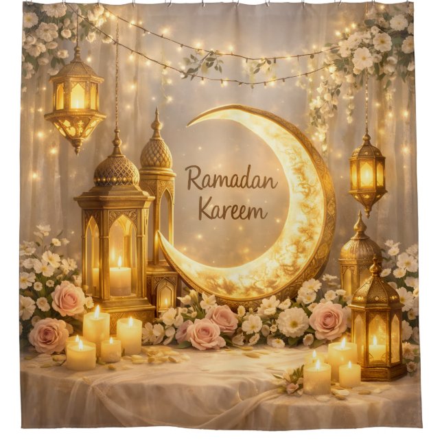 Crescent Of Light & Peace -  Shower Curtain (Front)