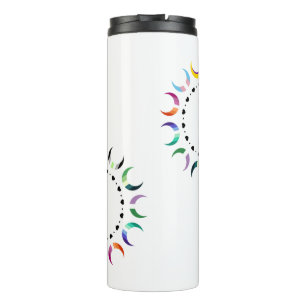 Crescent Pride Moons & Black Hearts Thermal Tumbler