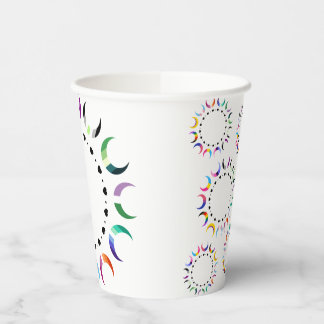 Crescent Pride Moons & Heart Ring Paper Cups