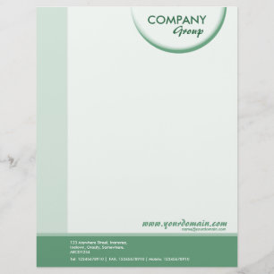 Crescent Shadow - Green Tones 02 Customised Letterhead