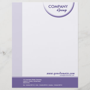 Crescent Shadow - Violet BlueTones Customised Letterhead