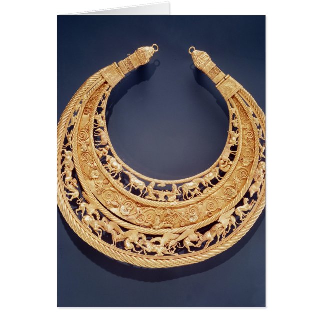 Crescent shaped pectoral from Tolstaya Mogila (Front)