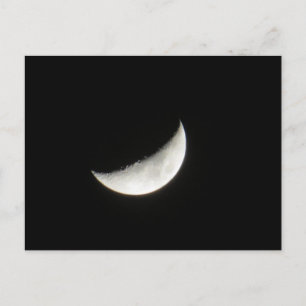 Crescent Waxing Moon Postcard