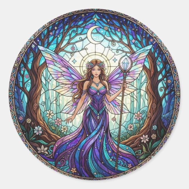 CrescentMoonFairy Classic Round Sticker (Front)