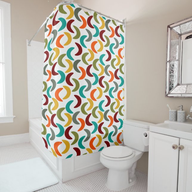 Crescents  shower curtain (In Situ)