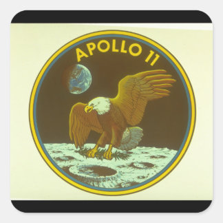 Crest for Apollo Mission_Space Square Sticker
