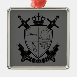 Crest Metal Ornament