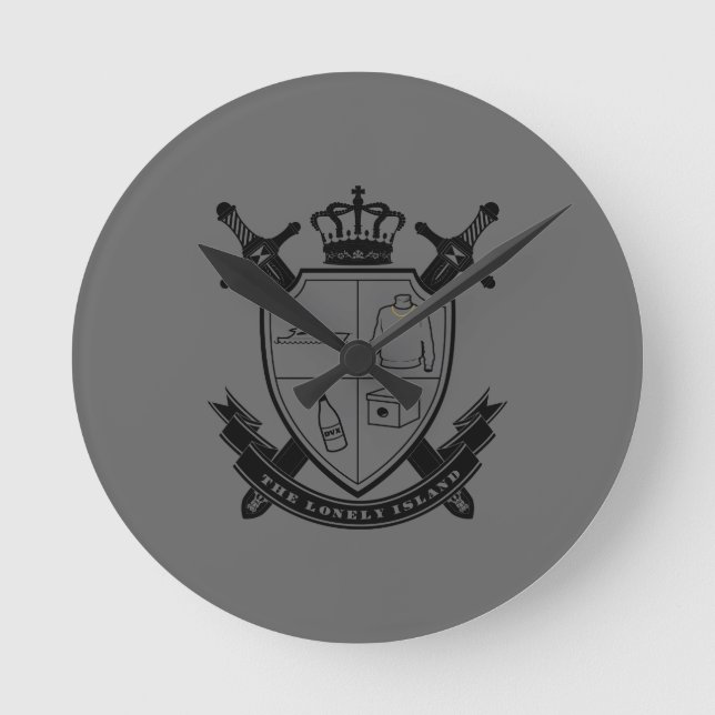 Crest Round Clock (Front)