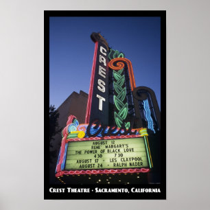 Crest Theatre, Sacramento 11x17 Poster
