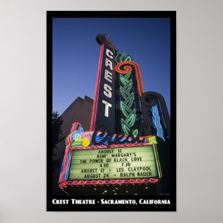 Crest Theatre, Sacramento 11x17 Poster