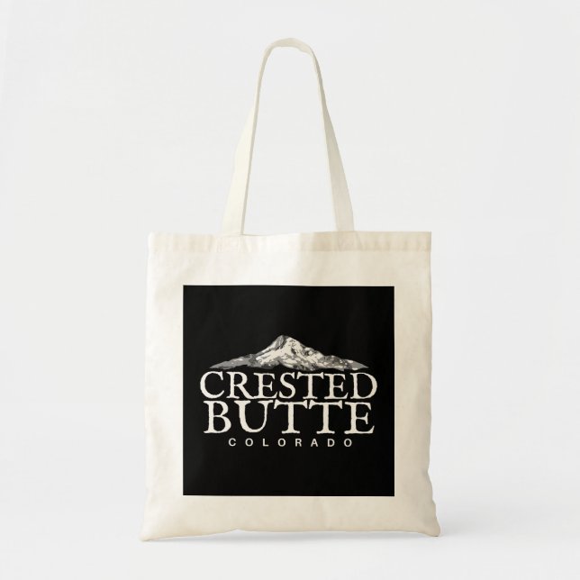 Crested Butte CO , Colorado Mountain Town Shirt Tote Bag (Front)