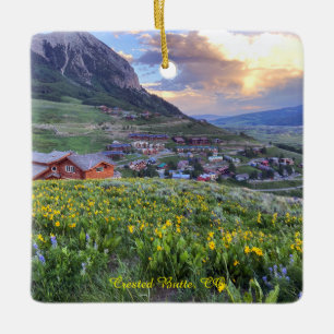 Crested Butte, CO Photograph Ceramic Ornament